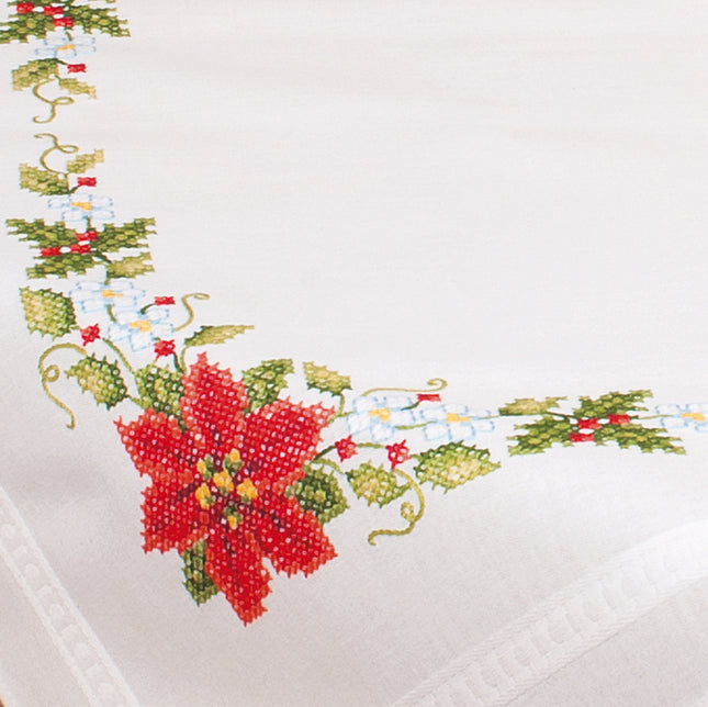 DIY Printed Tablecloth kit "Christmas roses"