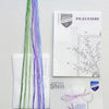 DIY Counted Cross Stitch Kit "Bag kit Lavender twigs with heart"