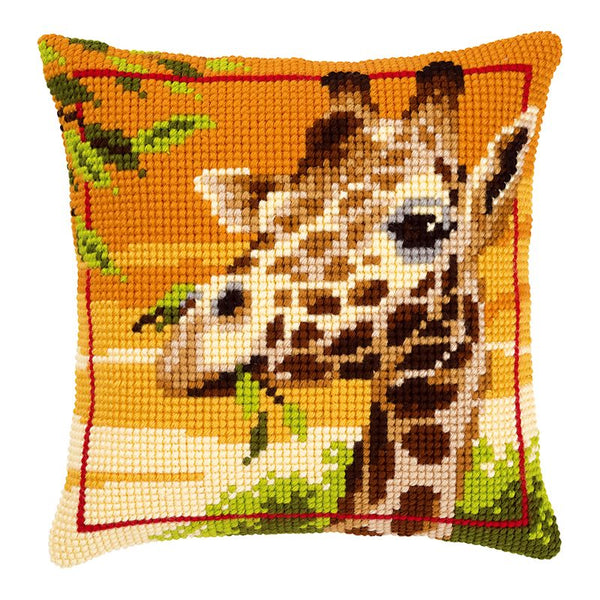 DIY Cross stitch cushion kit "Giraffe"