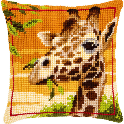 DIY Cross stitch cushion kit "Giraffe"