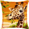 DIY Cross stitch cushion kit "Giraffe"