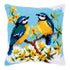 DIY Cross stitch cushion kit "Blue tits"