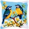 DIY Cross stitch cushion kit "Blue tits"