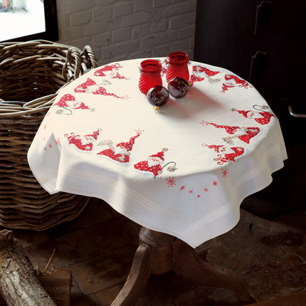 DIY Printed Tablecloth kit "Christmas gnomes"