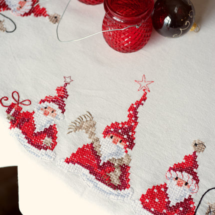 DIY Printed Tablecloth kit "Christmas gnomes"