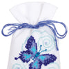 DIY Counted Cross Stitch Kit "Bag kit Blue butterflies set of 3"