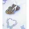 DIY Printed Tablecloth kit "Lavander branches and butterflies"