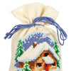 DIY Counted Cross Stitch Kit "Bag kit Wintertime set of 3, Christmas gifts"