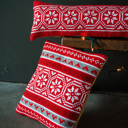DIY Cross Stitch Cushion Kit "Christmas motif", Draft stopper kit