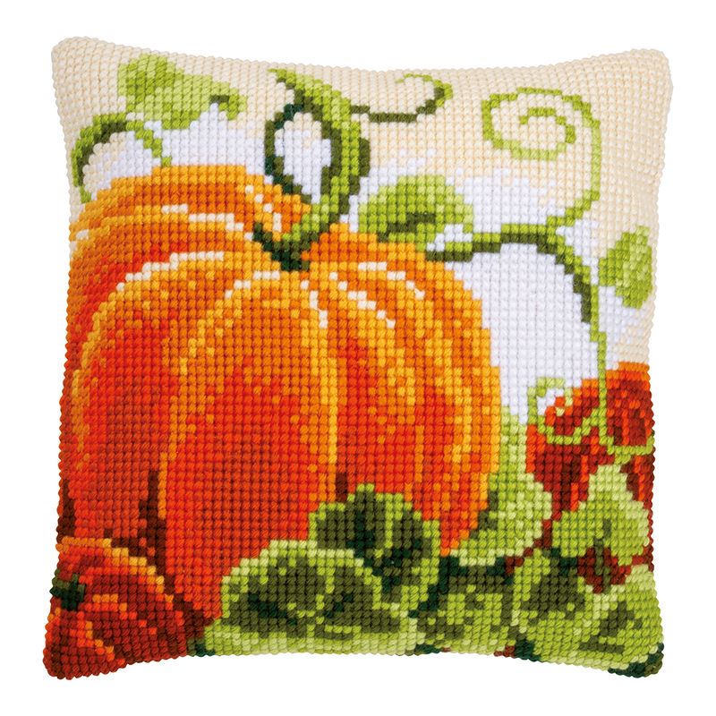 DIY Cross stitch cushion kit "Pumpkins"