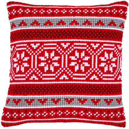 DIY Cross stitch cushion kit "Christmas crystal motif"