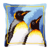 DIY Cross stitch cushion kit "King penguins"