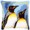 DIY Cross stitch cushion kit "King penguins"