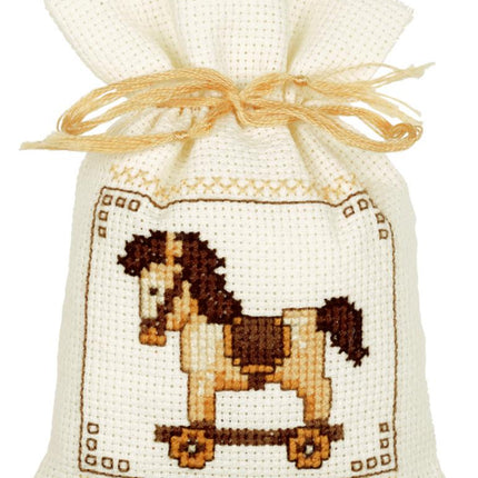 DIY Counted Cross Stitch Kit "Bag kit Toys set of 3"
