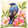 DIY Cross stitch cushion kit "Bird on rose bush"