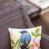 DIY Cross stitch cushion kit "Bird on rose bush"