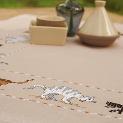 DIY Printed Tablecloth kit "Cats of all Colours"