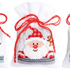 DIY Counted Cross Stitch Kit "Bag kit Christmas buddies set of 3"