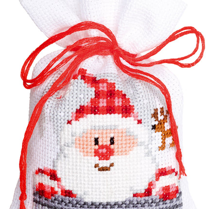 DIY Counted Cross Stitch Kit "Bag kit Christmas buddies set of 3"