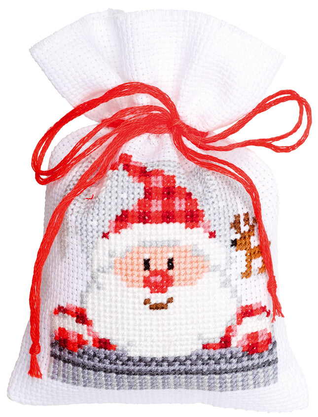 DIY Counted Cross Stitch Kit "Bag kit Christmas buddies set of 3"