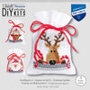 DIY Counted Cross Stitch Kit "Bag kit Christmas buddies set of 3"