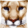 DIY Cross stitch cushion kit "Wild Cat"