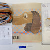 DIY Cross Stitch Cushion Kit "Dachshund in jacket", Draft stopper kit
