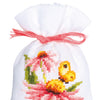 DIY Counted Cross Stitch Kit "Bag kit Coneflowers and butterflies set of 3"