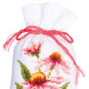 DIY Counted Cross Stitch Kit "Bag kit Coneflowers and butterflies set of 3"