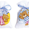 DIY Counted Cross Stitch Kit "Bags "Bears at night""