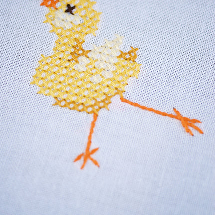 DIY Printed Tablecloth kit "Chicken family"