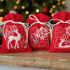 DIY Counted Cross Stitch Kit "Bags "Deers with snowflakes I""