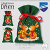 DIY Counted Cross Stitch Kit "Bag kit Christmas set of 3"