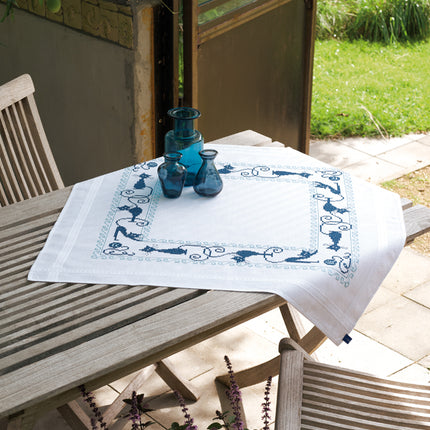 DIY Printed Tablecloth kit "Cheerful cats"