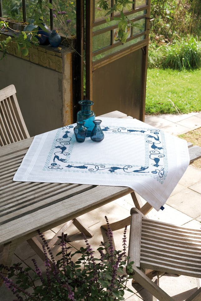 DIY Printed Tablecloth kit "Cheerful cats"