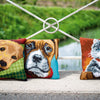 DIY Cross stitch cushion kit "Boxer"