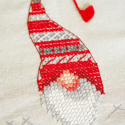 DIY Printed Tablecloth kit "Christmas gnomes"