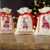 DIY Counted Cross Stitch Kit "Bag kit Christmas gnomes set of 3"