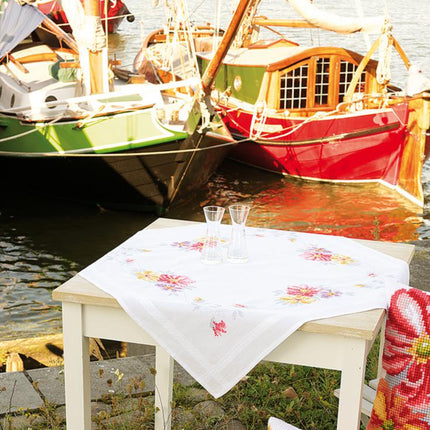 DIY Printed Tablecloth kit "Bunte Blumen"