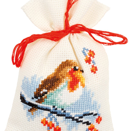 DIY Counted Cross Stitch Kit "Bag kit Winter set of 3"