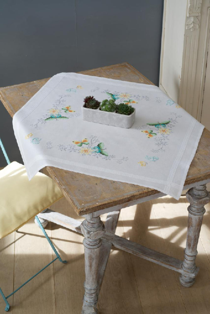 DIY Printed Tablecloth kit "Flowers and butterflies"