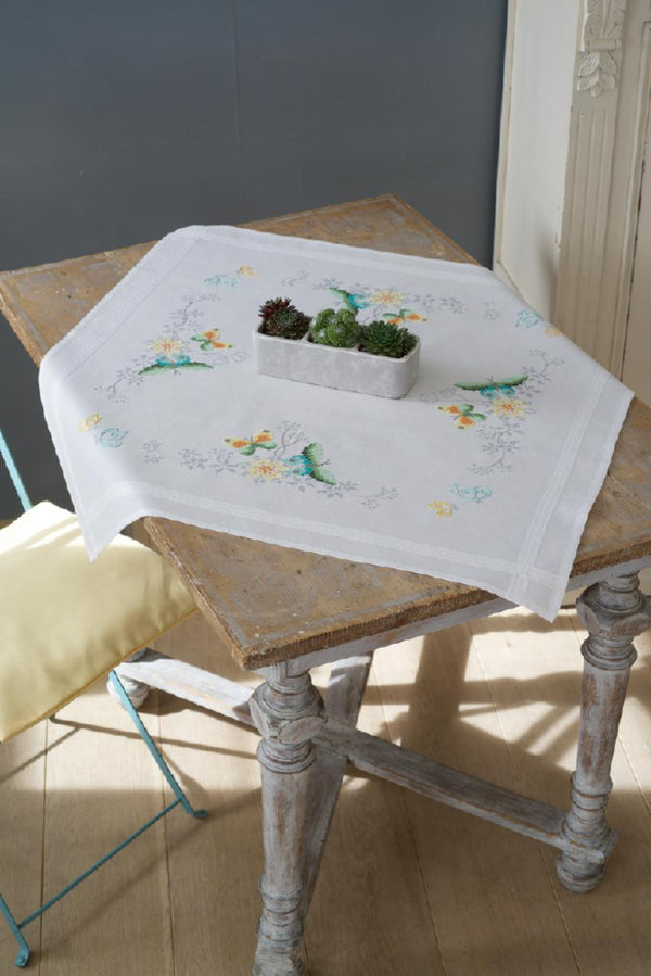 DIY Printed Tablecloth kit "Flowers and butterflies"