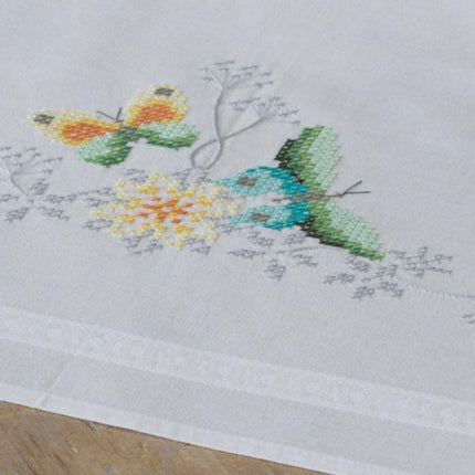 DIY Printed Tablecloth kit "Flowers and butterflies"