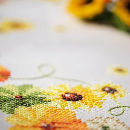 DIY Printed Tablecloth kit "Sunflowers"