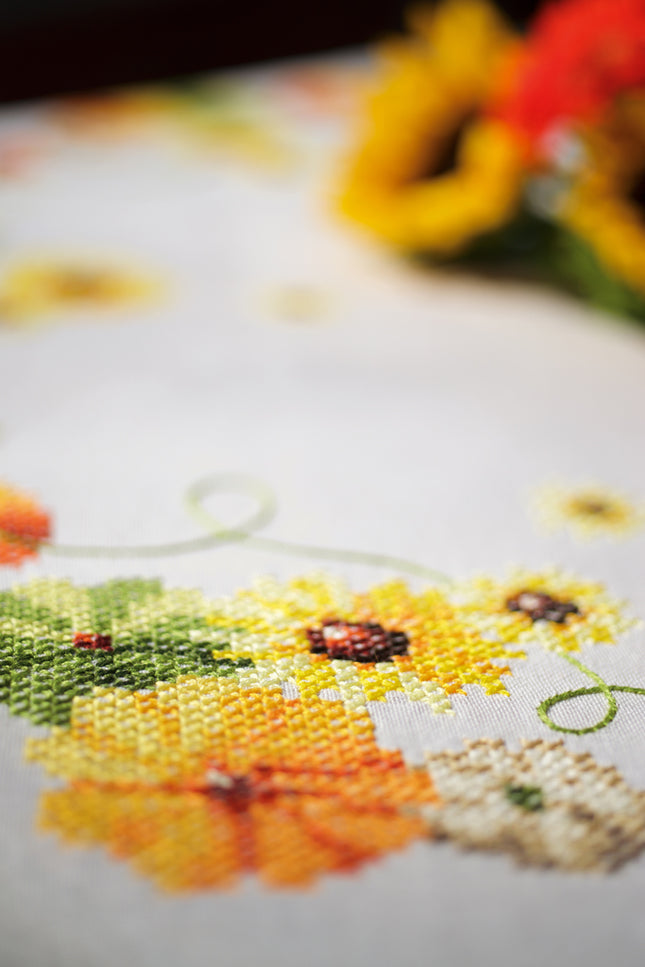 DIY Printed Tablecloth kit "Sunflowers"