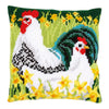 DIY Cross stitch cushion kit "Chickens"