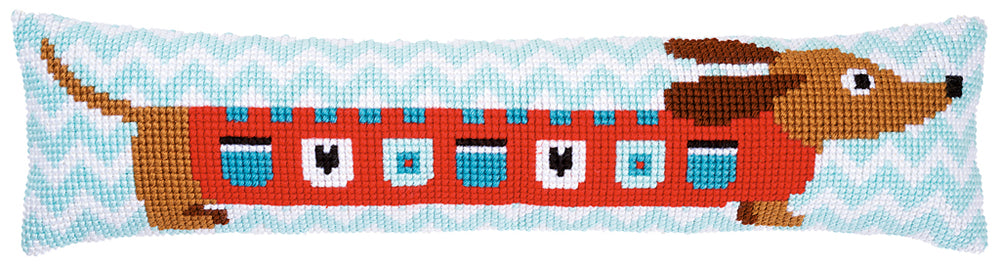 DIY Cross Stitch Cushion Kit "Cute dog", Draft stopper kit