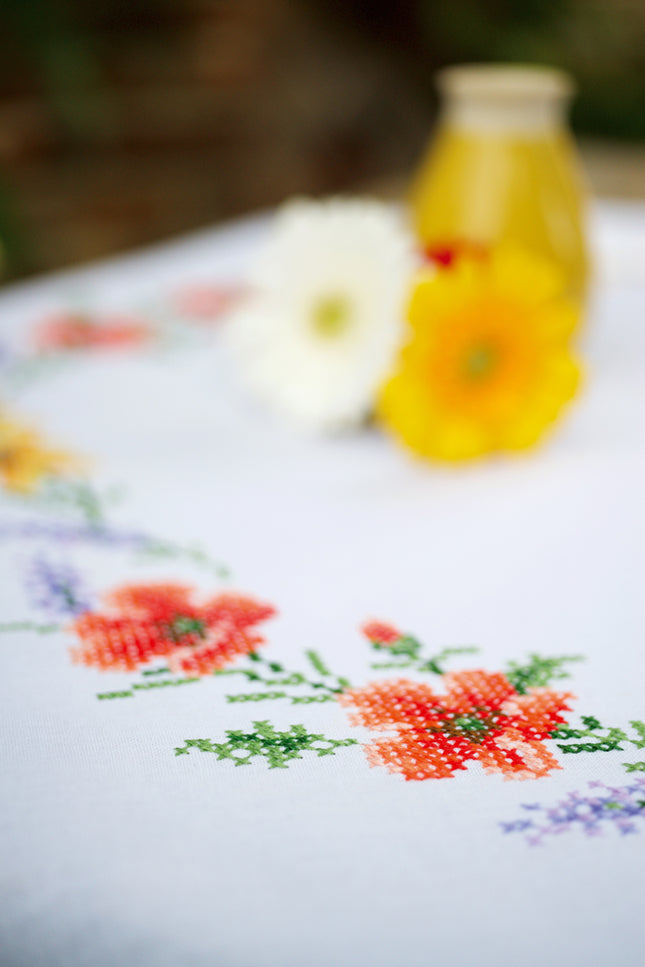 DIY Printed Tablecloth kit "Flowers & lavender"