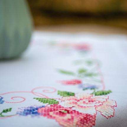 DIY Printed Tablecloth kit "Flowers and butterflies"