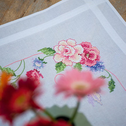 DIY Printed Tablecloth kit "Flowers and butterflies"